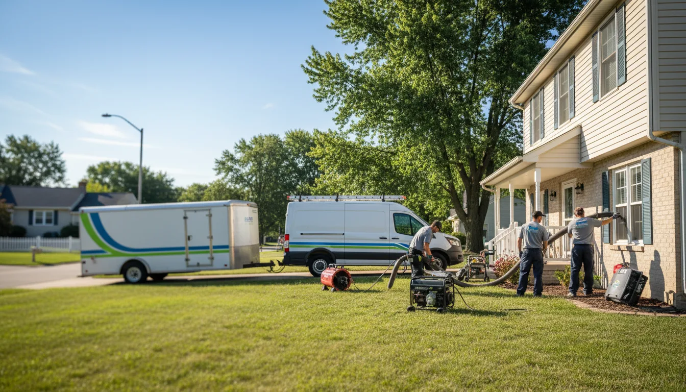 Flooded Basement Restoration And Cleanup With Repair in Mcclure, OH near me
